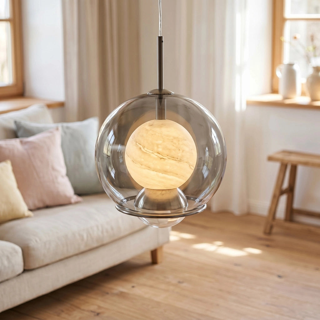 Riley Modern Orb Glass Pendant Light | Ping – pinglighting.de