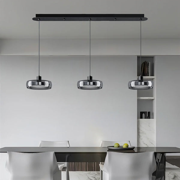 Moderne Pendelleuchte aus Glas „Hermes“